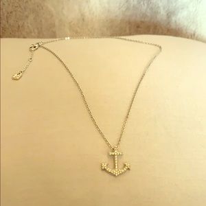 Swarovski sterling silver necklace with Anchor